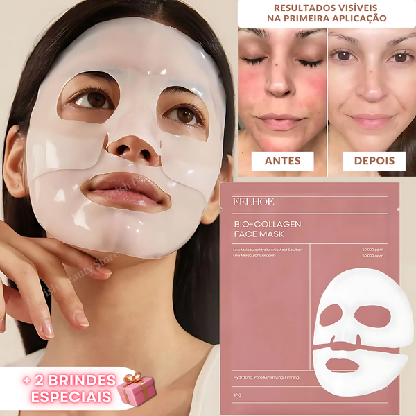 BiocollagenPlus - Máscara absorvível de colágeno + ativos do botox - Frete grátis + Brinde Exclusivo
